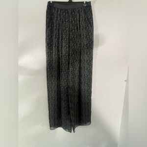 Theyskens' Theory Black and Gray Maxi Skirt